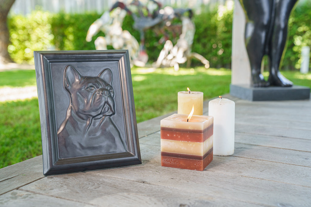 French Bulldog Urna per Animali - Grigio Opaco | Ceramica | Artigianale