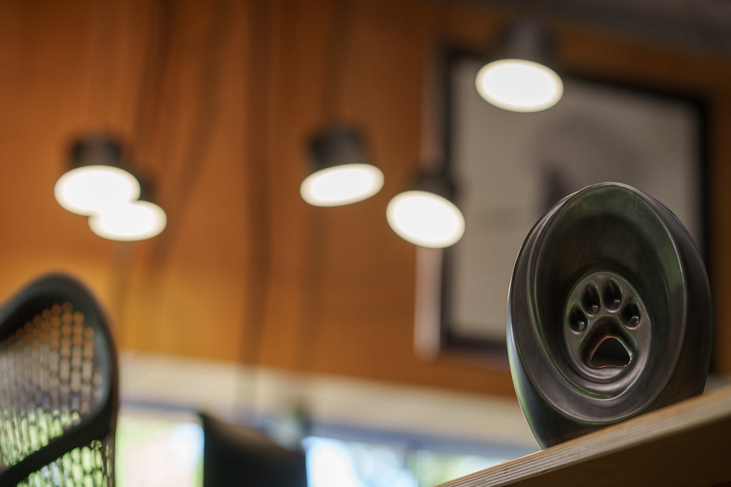 Paw Urna per Cani di grande taglia - Opaco Scuro | Ceramica | Artigianale