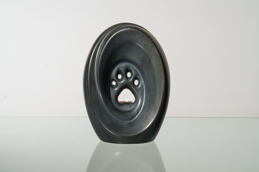 Paw Urna per Cani di grande taglia - Opaco Scuro | Ceramica | Artigianale