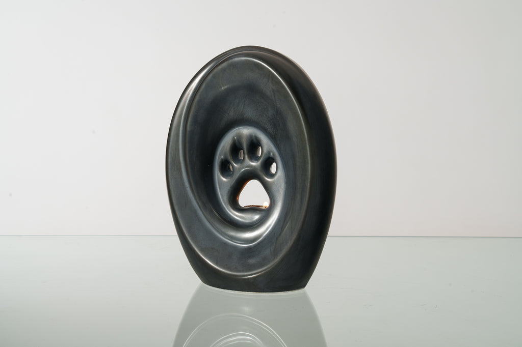 Paw Urna per Cani di grande taglia - Opaco Scuro | Ceramica | Artigianale