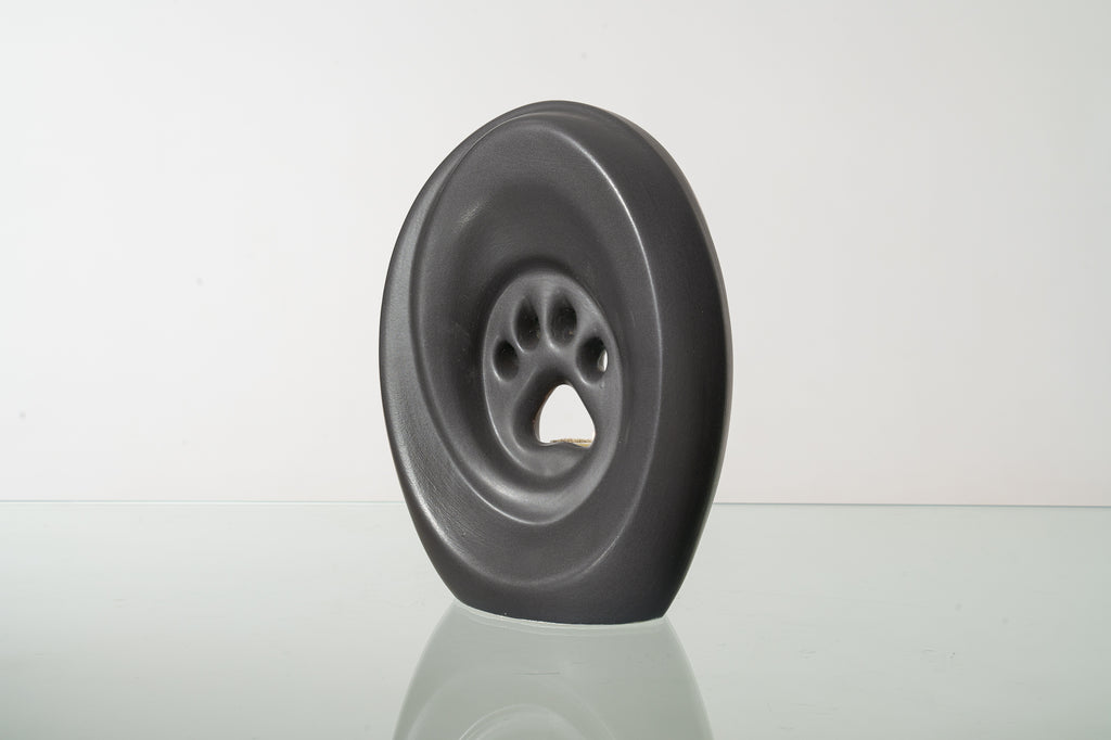 Paw Urna per Cani di grande taglia - Grigio opaco | Ceramica | Artigianale