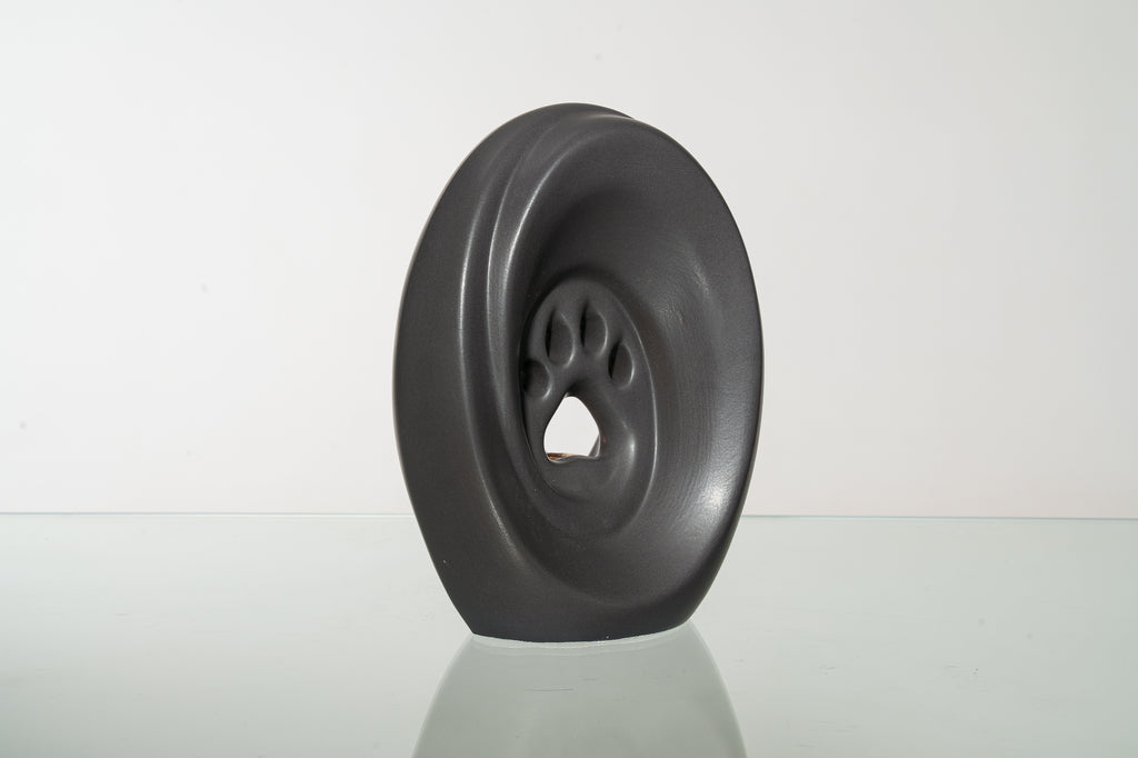 Paw Urna per Cani di grande taglia - Grigio opaco | Ceramica | Artigianale