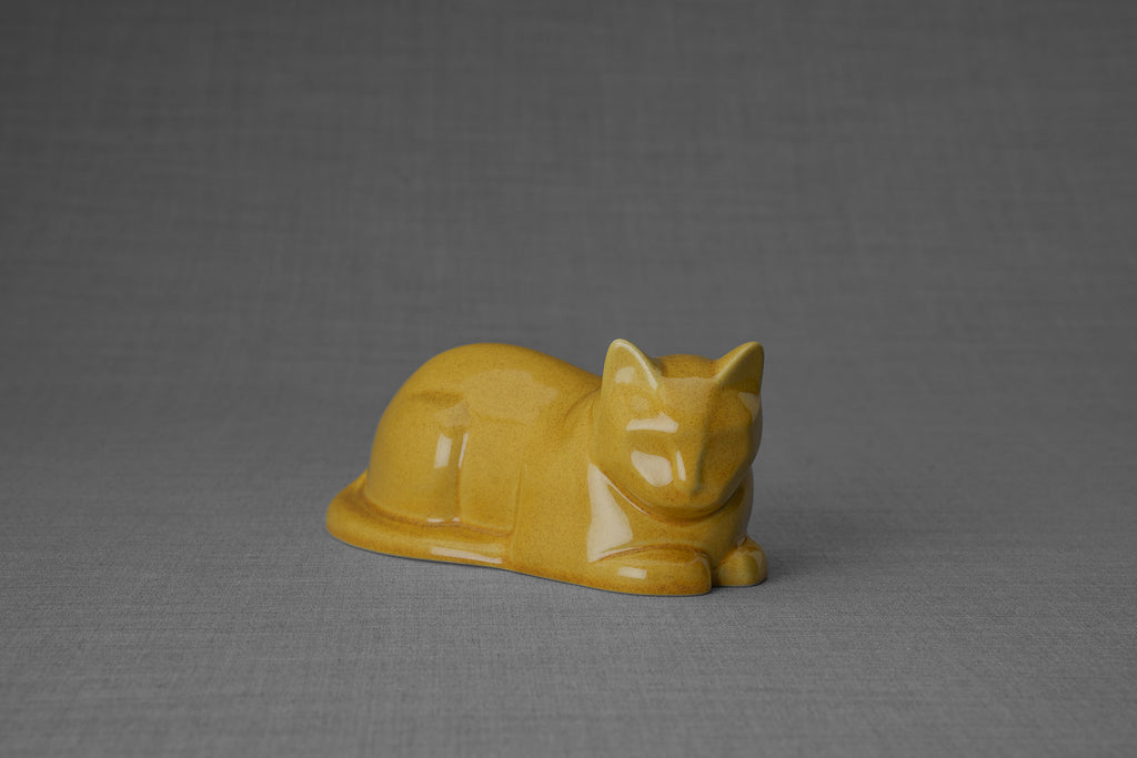 Mini Urna per Gatti - Giallo Ambra | Ceramica | Artigianale