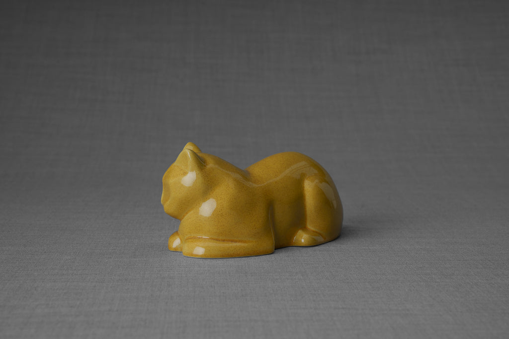 Mini Urna per Gatti - Giallo Ambra | Ceramica | Artigianale