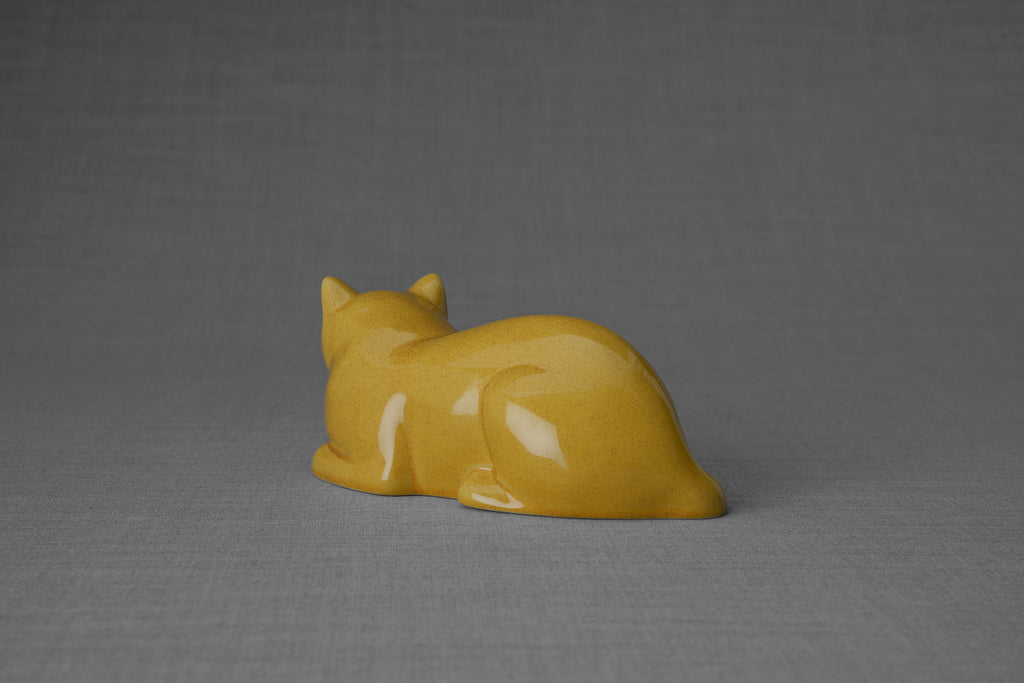 Mini Urna per Gatti - Giallo Ambra | Ceramica | Artigianale