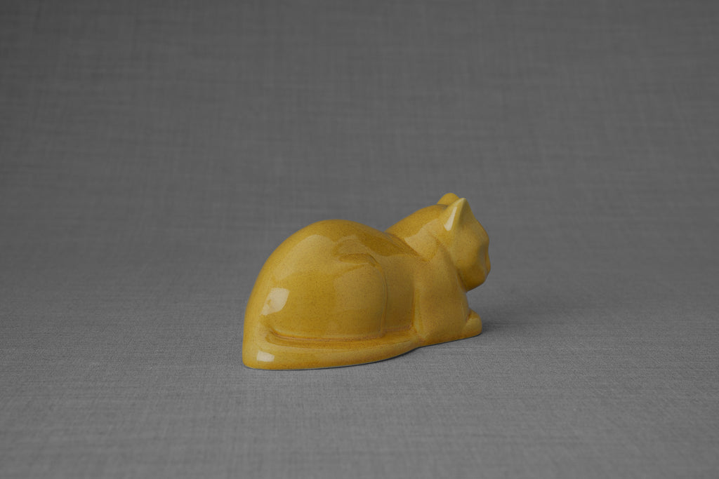 Mini Urna per Gatti - Giallo Ambra | Ceramica | Artigianale