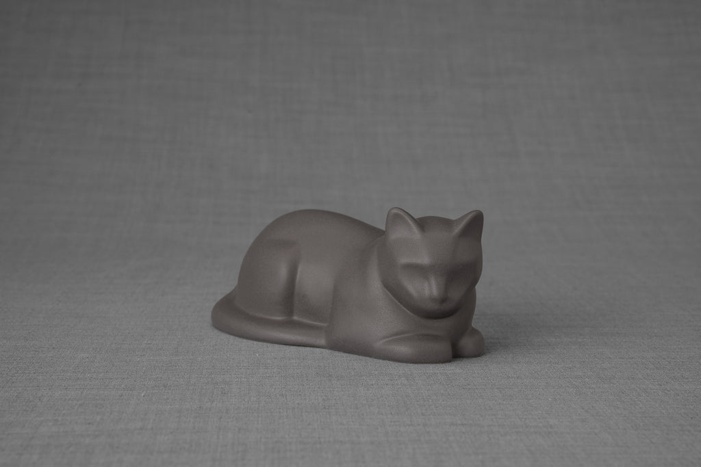 Mini Urna per Gatti - Grigio Opaco | Ceramica | Artigianale