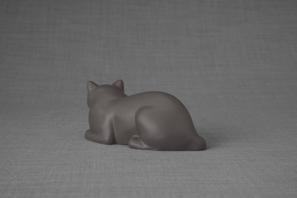 Mini Urna per Gatti - Grigio Opaco | Ceramica | Artigianale