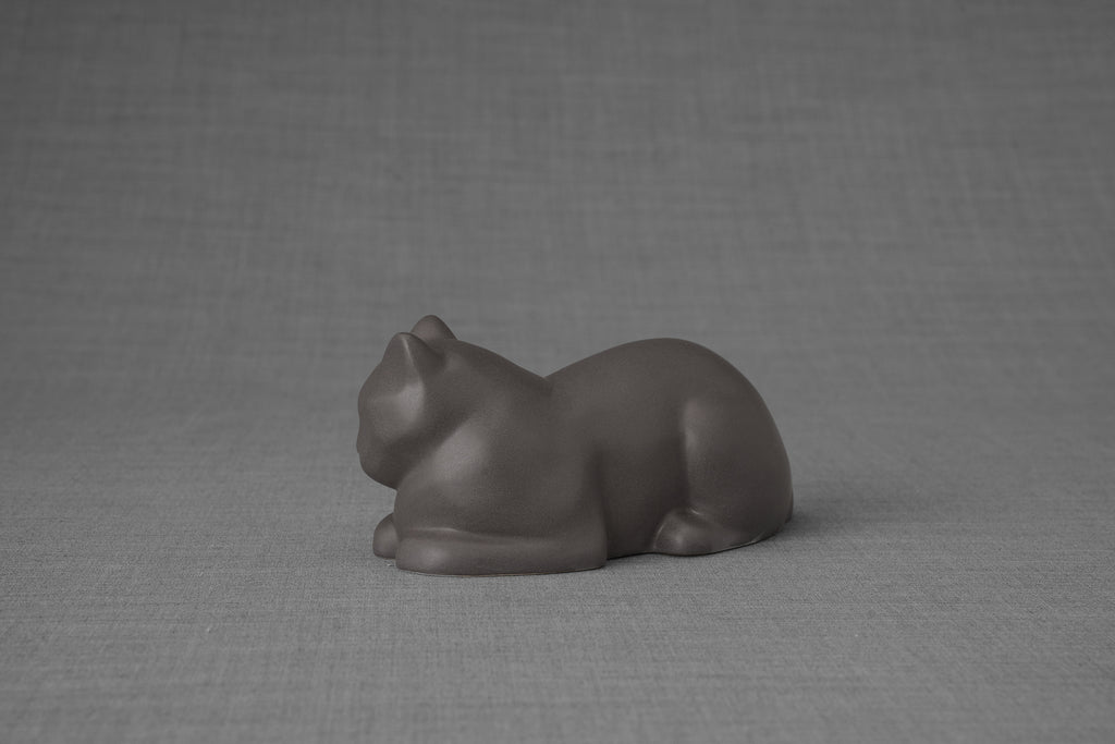 Mini Urna per Gatti - Grigio Opaco | Ceramica | Artigianale