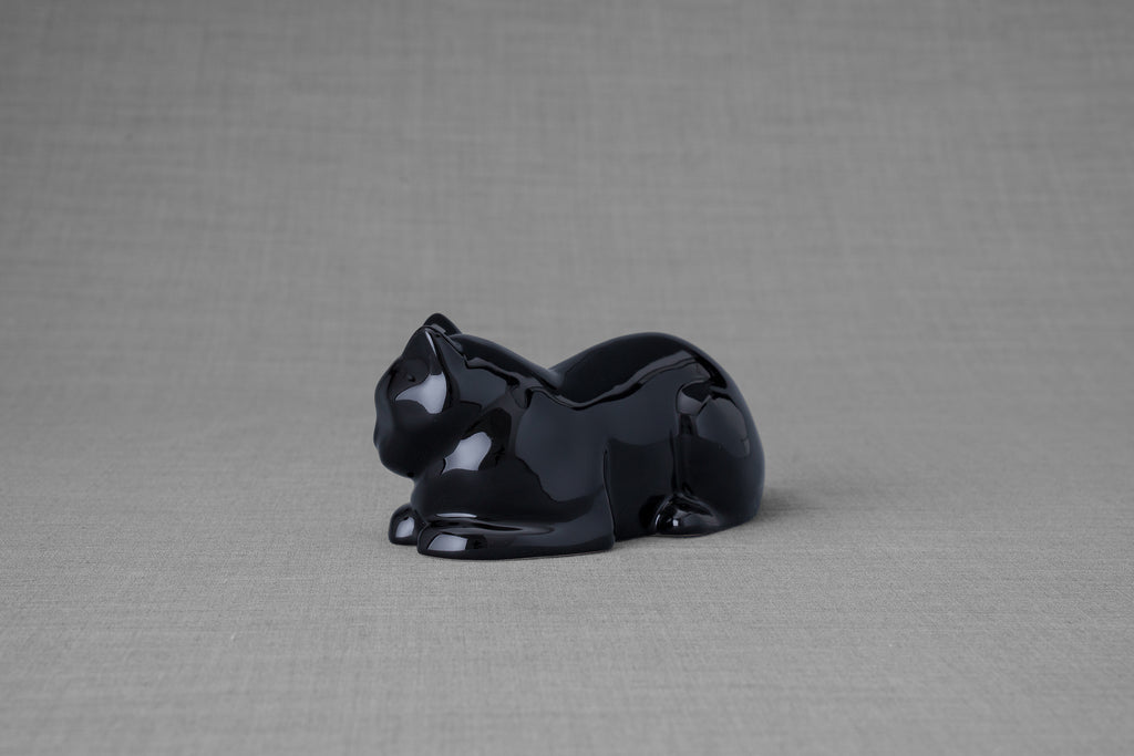 Mini Urna per Gatti - Nero | Ceramica | Artigianale