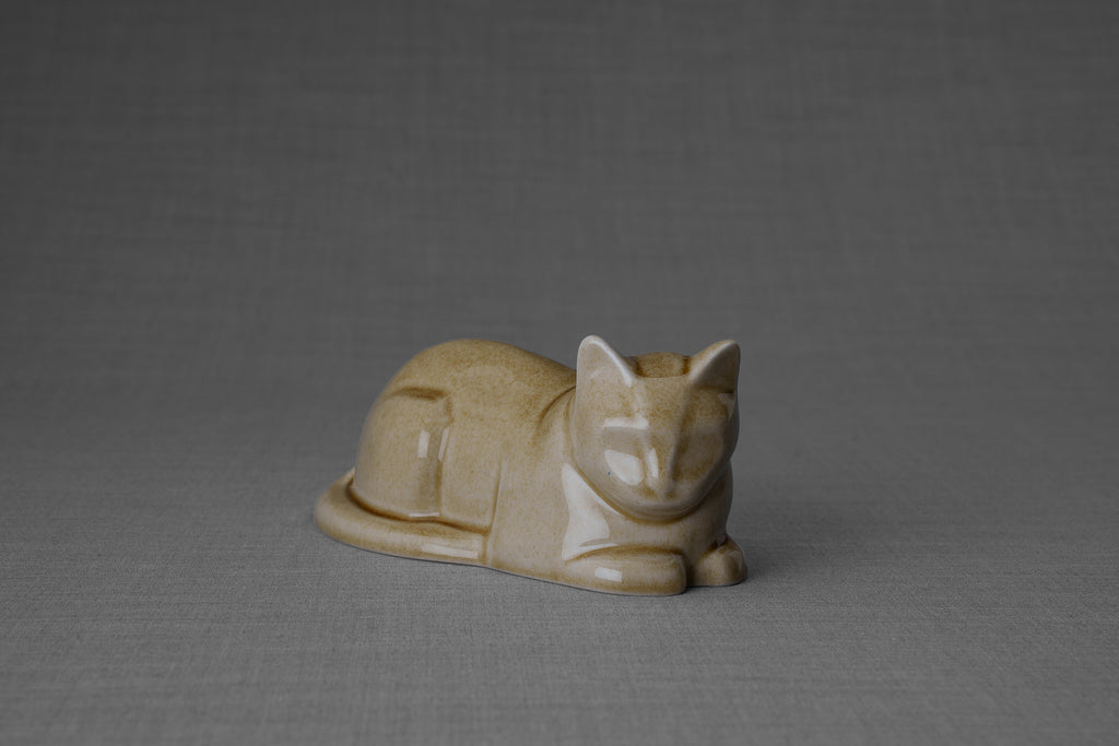 Mini Urna per Gatti - Sabbia Scura | Ceramica | Artigianale