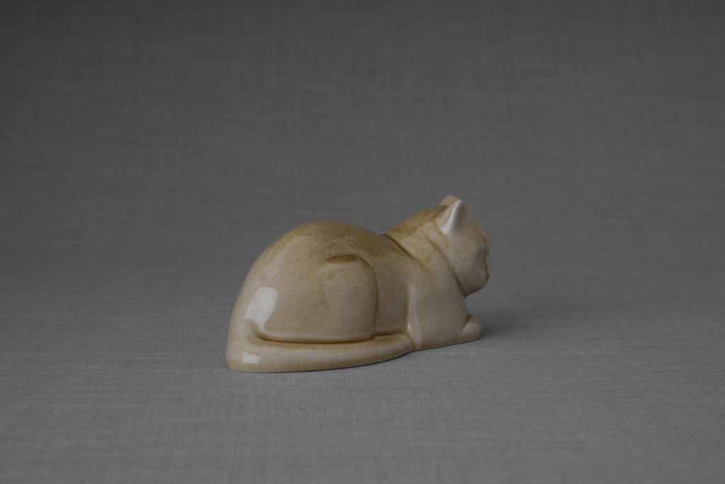 Mini Urna per Gatti - Sabbia Scura | Ceramica | Artigianale