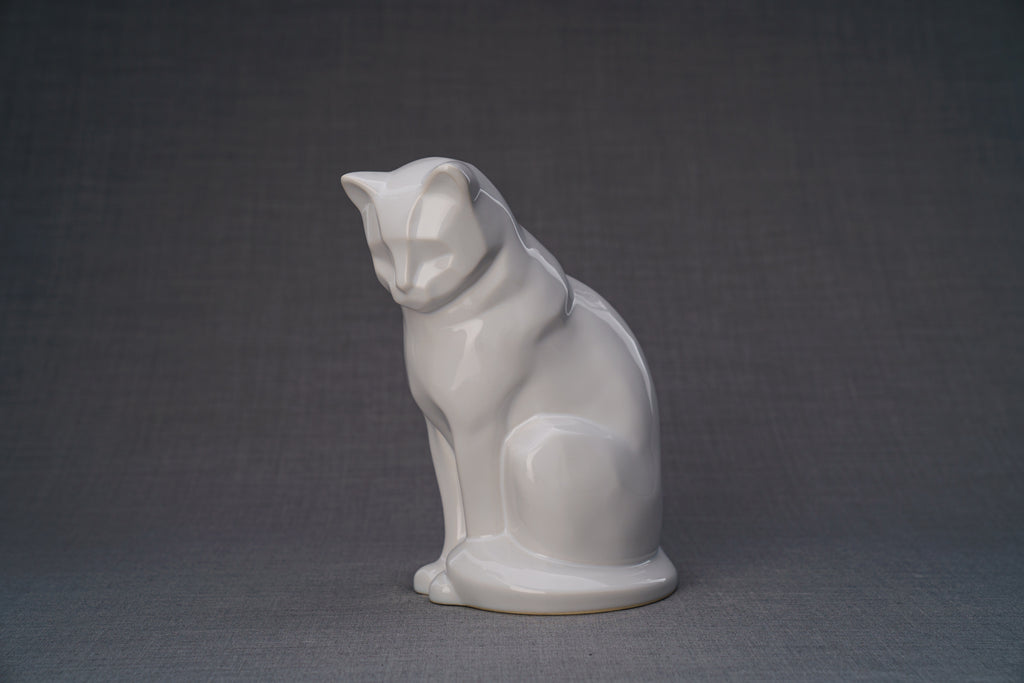 Neko Urna per Ceneri Animali - Bianco | Ceramica | Artigianale