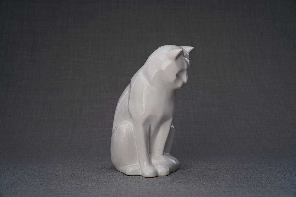 Neko Urna per Ceneri Animali - Bianco | Ceramica | Artigianale