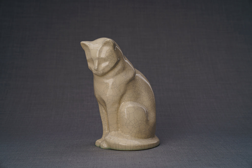 Neko Urna per Ceneri Animali - Craquelure | Ceramica | Artigianale