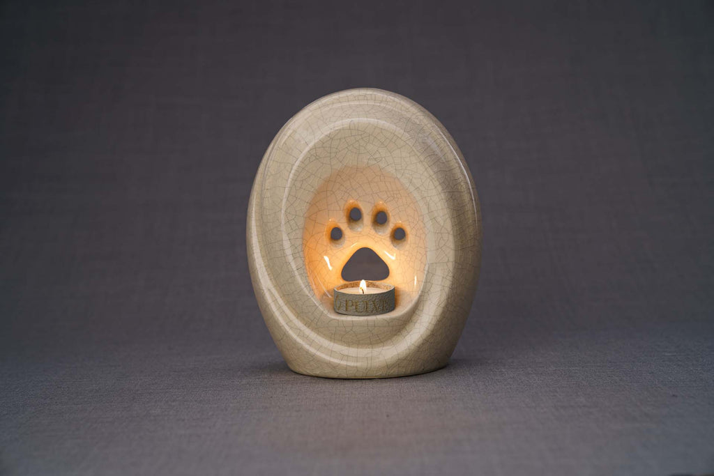 Paw Urna per Ceneri Animali - Craquelure | Ceramica | Artigianale