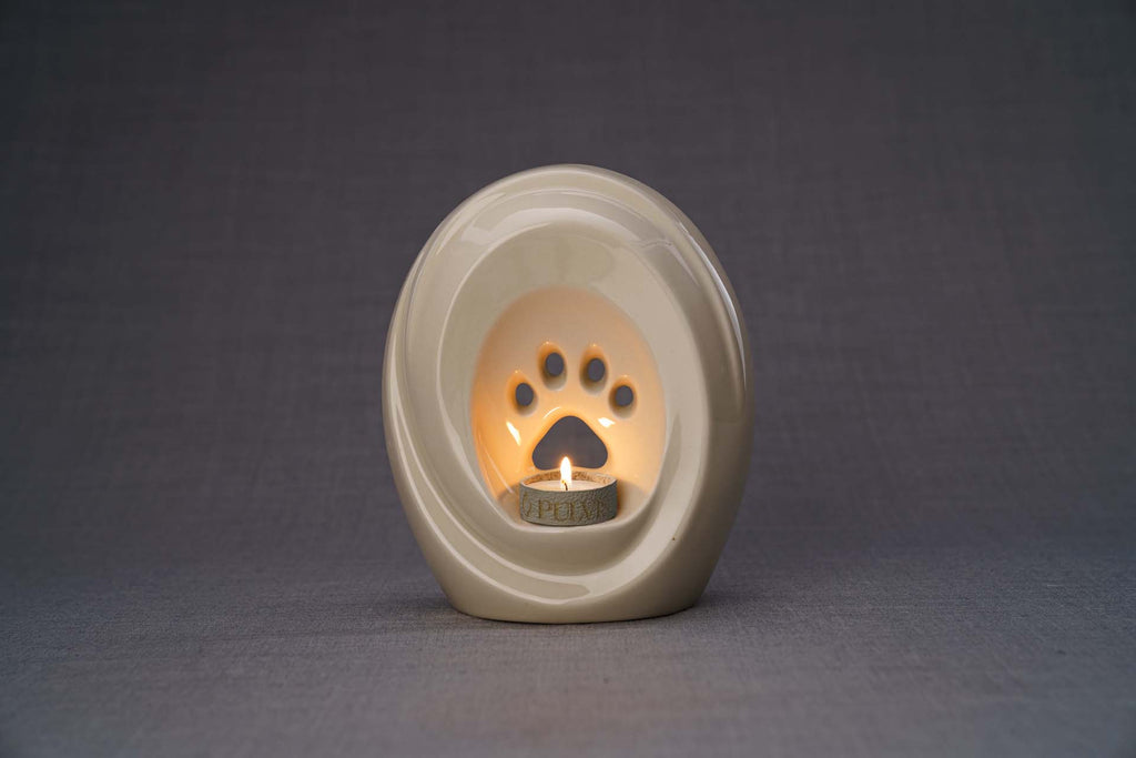 Paw Urna per Ceneri Animali - Trasparente | Ceramica | Artigianale