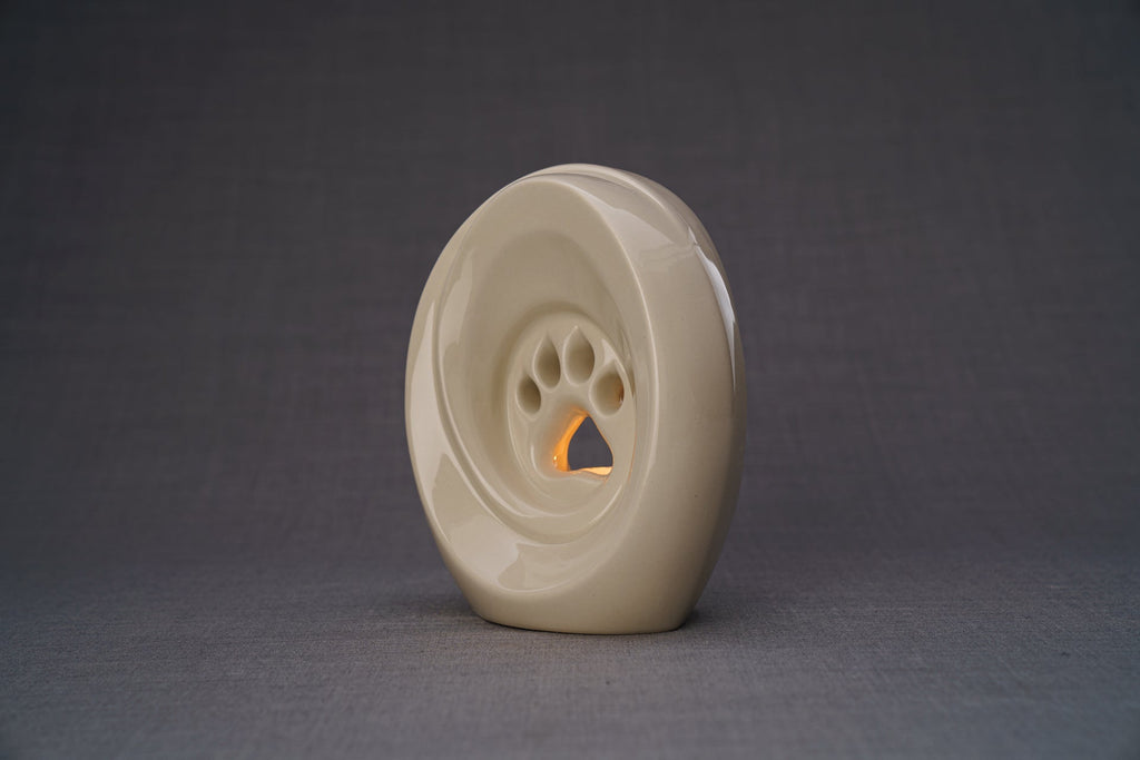 Paw Urna per Ceneri Animali - Trasparente | Ceramica | Artigianale