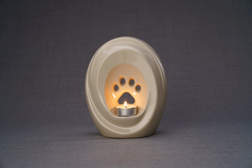 Paw Urna per Ceneri Animali - Trasparente | Ceramica | Artigianale