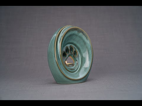 Paw Urna per Ceneri Animali - Bianco | Ceramica | Artigianale